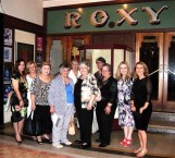 Members of the AHEPA group that visited Bingara outside the Roxy Cinema entry 