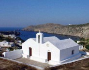 Aghios Nickolaos at the entrance of the harbour, on 