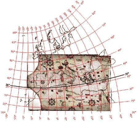 Map 8. Assigning map projections to portolan maps. 