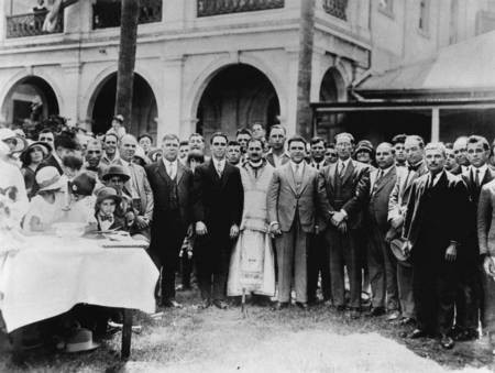 Dedication of the site of St George's Greek Orthodox Church, Charlotte Street, Brisbane, 1928. - Church Dedication of the site of St George's Greek Orthodox Church, Brisbane, 1928