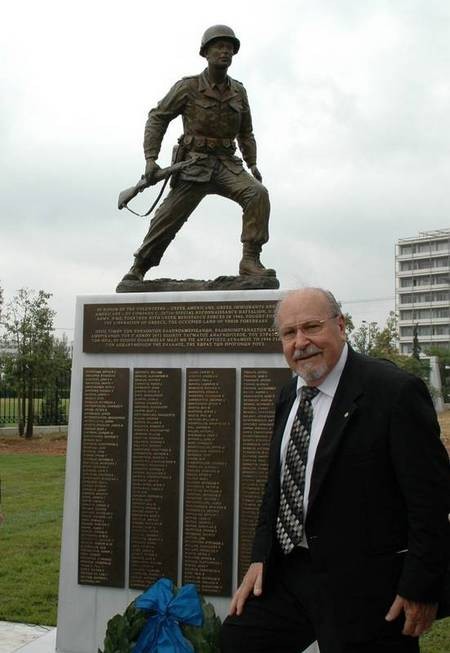 Greek Operational Group Soldier Monument - saffas I-95.jpg Sculptor Andrew G Saffas