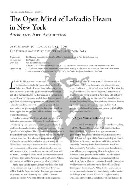 The Open Mind of Lafcadio Hearn in New York - The_open_mind_NYC_press_final_Page_1