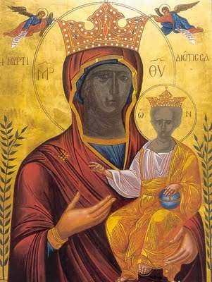 Yet another icon of Panagia Myrtidiotissa - Panagia Myrtidiotissa Sept 24