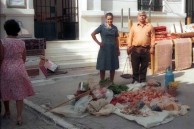 Locals selling their produce. 