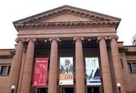 Effy and Leonard - State Lib, NSW, exterior 