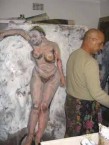 Panagiotis Protopsaltis at work in his studio 