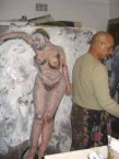 Panagiotis Protopsaltis at work in his studio 