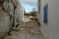 Earthquake of 8.1.2006 – an off-limits street in Mitata 