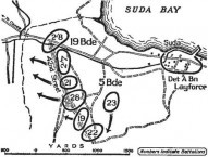 Map of the action on 27 May 1941 from the official Australian military history. 