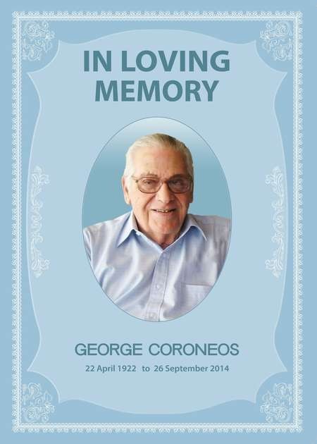 George Coroneos Obituary 