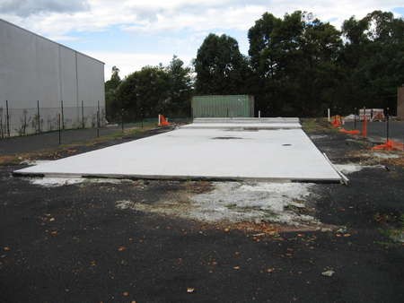 The slab has been laid for Saint Haralambos Church, Tuggerah - IMG_0560