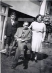 Manuel J Aroney with his parents in Mackay, circa 1949-50 