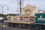 Saraton Theatre, Grafton NSW. Another view from a high vantage point on the neighbouring railway bridge. 