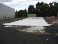 The slab has been laid at the site for the Church of Saint Haralambos, Tuggerah 