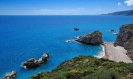 The view of Kaladi in Kythera, Greece 