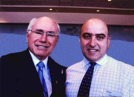 Prime Minister of Australia, John Howard with Spyro Coolentianos. 