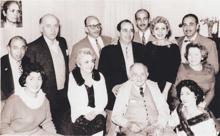 My grandfather in 1960, surrounded by his eleven children 