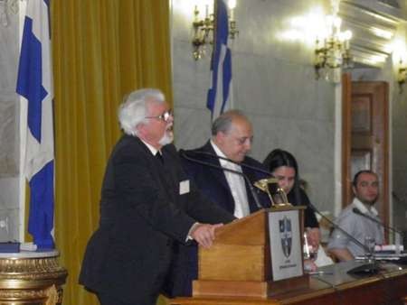 Another significant award for Professor Nikos Petrochilos - Nikos Petrochilos speaks to his award