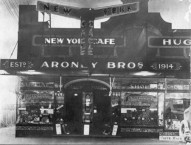 The Aroney Boys outside the New York Cafe, Nowra, circa 1930 