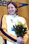 Sarah Katsoulis. Australian swimmer. 