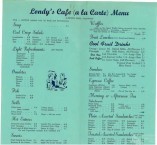 Londys Cafe menu 