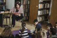 Story-telling in the library 