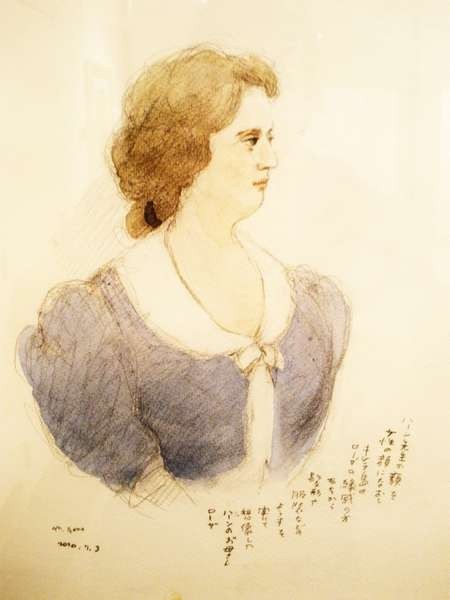Mitsumasa Anno's portrait of Rosa Cassimati drawn from reminiscences and  'enhanced' by Maxwell Stillwell 