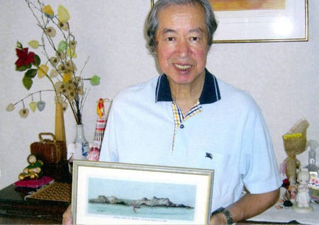 Sept 2008. (9) Toki Koizumi, the grandson of Lafcadio Hearn visits Kythera to pay homage to his grandparents. - Hearn005
