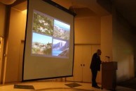 Dr. Timothy Gregory at Presenting a Powerpoint on The Archaeology of Kythera 