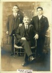 Aristidis Nikolas Megalokonomos with 2 unknown men - Please help identify! 