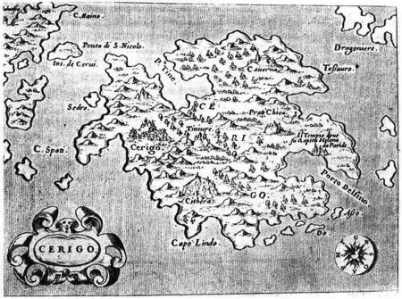 Map from 1585 