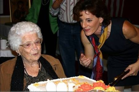 Stamtoula Chlentzos celebrates her 100th birthday, 