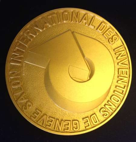 Gold medal awarded to Angelo and John Notaras of Atom Industries, at the ..... - medal 8