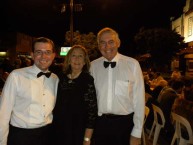 Adam Marshall, State Member for Northern Tablelands, Roxy Patron and Bingara local, Nancy McGuiness and the Honourable George Souris, NSW Minister for Tourism and the Arts 