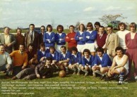 Spyro Calokerinos in 1974, amongst some committee members and team 